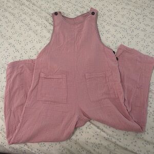 SHEIN Blush Pink Textured Jumpsuit